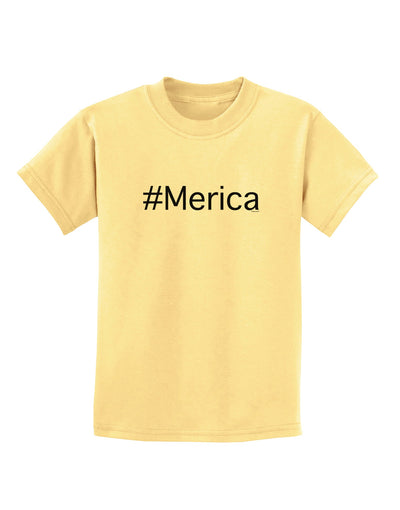 #Merica Childrens T-Shirt-Childrens T-Shirt-TooLoud-Daffodil-Yellow-X-Small-Davson Sales