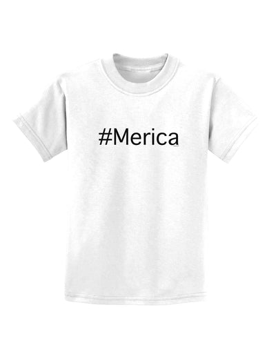 #Merica Childrens T-Shirt-Childrens T-Shirt-TooLoud-White-X-Small-Davson Sales
