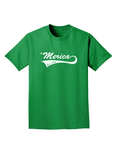 Merica Established 1776 Adult Dark T-Shirt by TooLoud-Mens T-Shirt-TooLoud-Kelly-Green-Small-Davson Sales