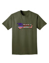 Merica Established 1776 - American Flag Style Adult Dark T-Shirt by TooLoud-Mens T-Shirt-TooLoud-Military-Green-Small-Davson Sales