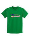 Merica Established 1776 - American Flag Style Childrens Dark T-Shirt by TooLoud-Childrens T-Shirt-TooLoud-Kelly-Green-X-Small-Davson Sales