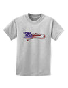 Merica Established 1776 - American Flag Style Childrens T-Shirt by TooLoud-Childrens T-Shirt-TooLoud-AshGray-X-Small-Davson Sales