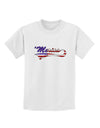 Merica Established 1776 - American Flag Style Childrens T-Shirt by TooLoud-Childrens T-Shirt-TooLoud-White-X-Small-Davson Sales