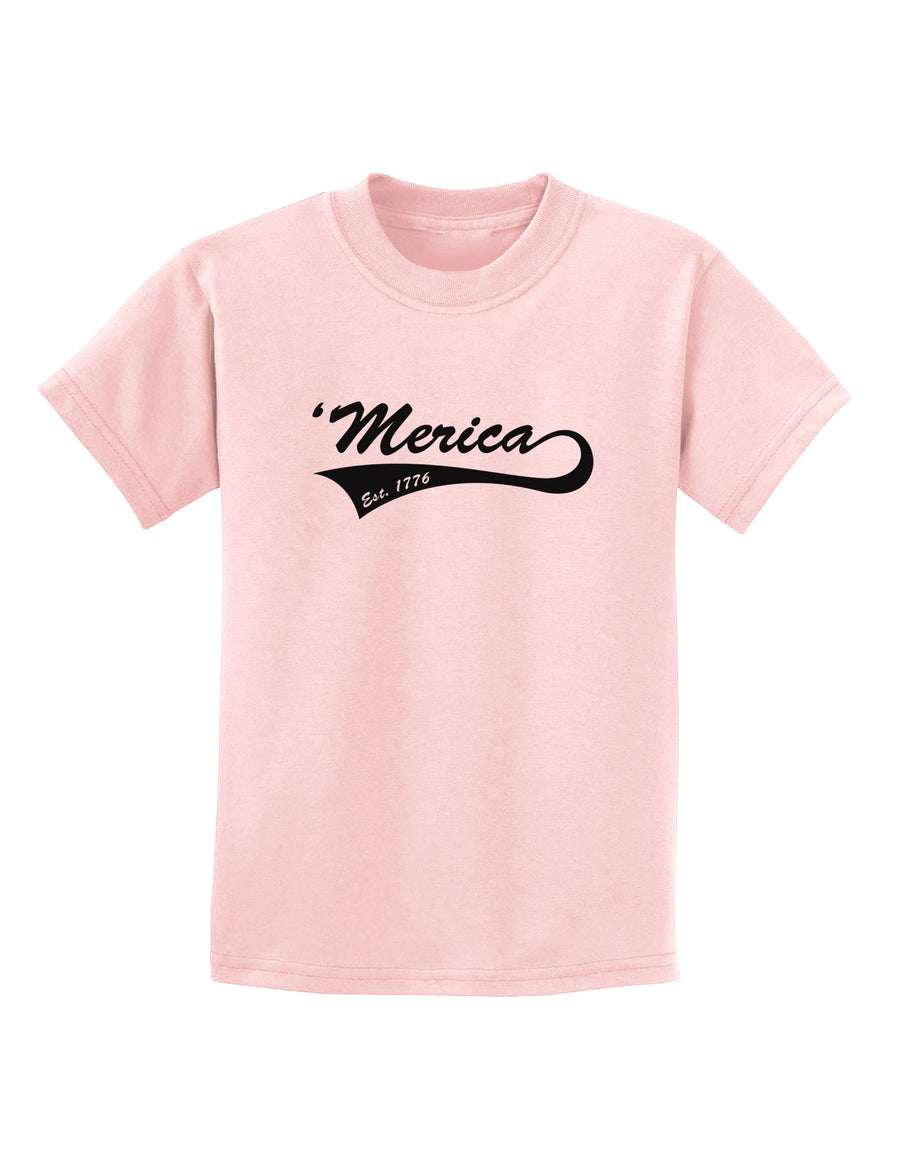 Merica Established 1776 Childrens T-Shirt by TooLoud-Childrens T-Shirt-TooLoud-White-X-Small-Davson Sales