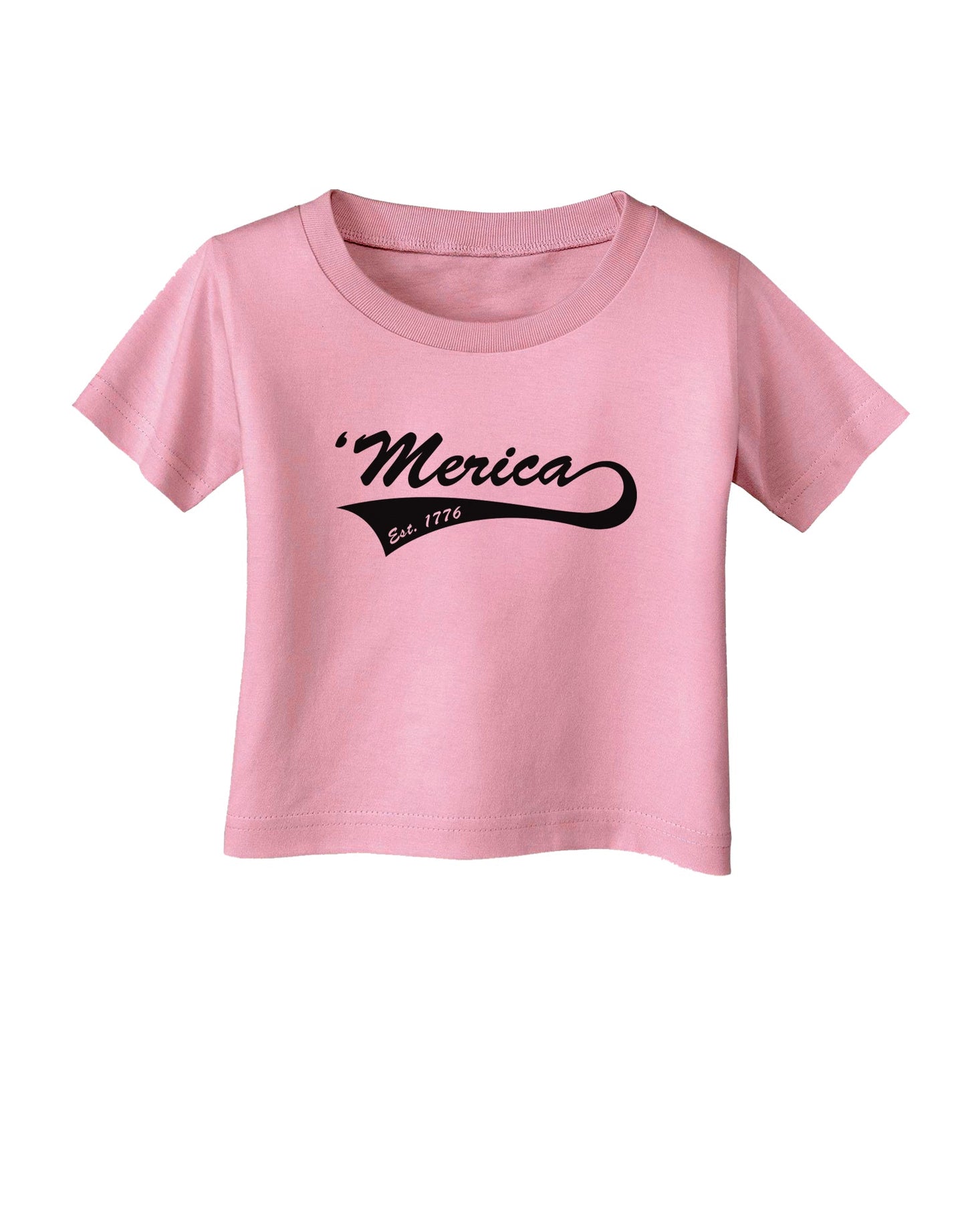 Merica Established 1776 Infant T-Shirt by TooLoud-Infant T-Shirt-TooLoud-Candy-Pink-06-Months-Davson Sales