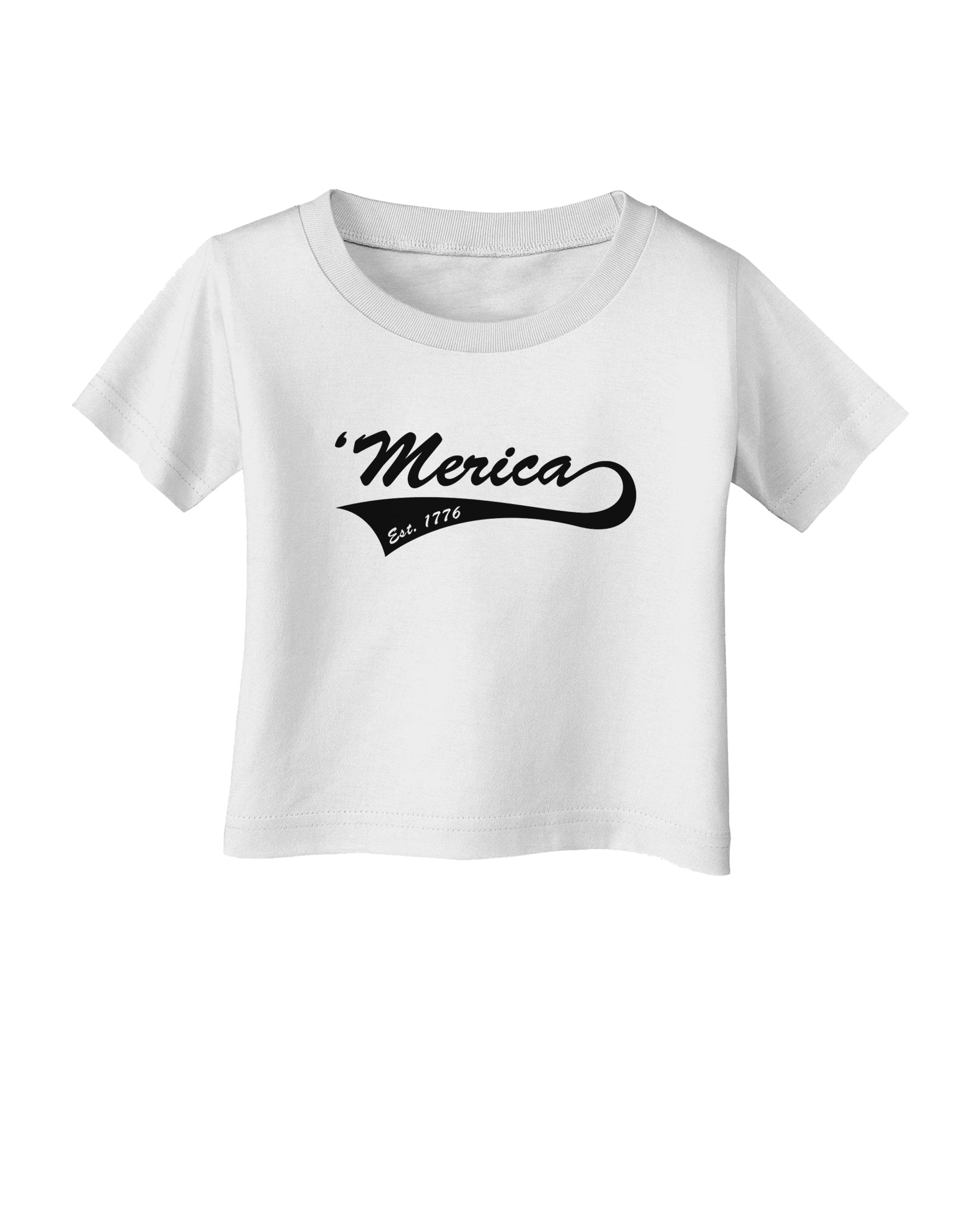 Merica Established 1776 Infant T-Shirt by TooLoud-Infant T-Shirt-TooLoud-White-06-Months-Davson Sales