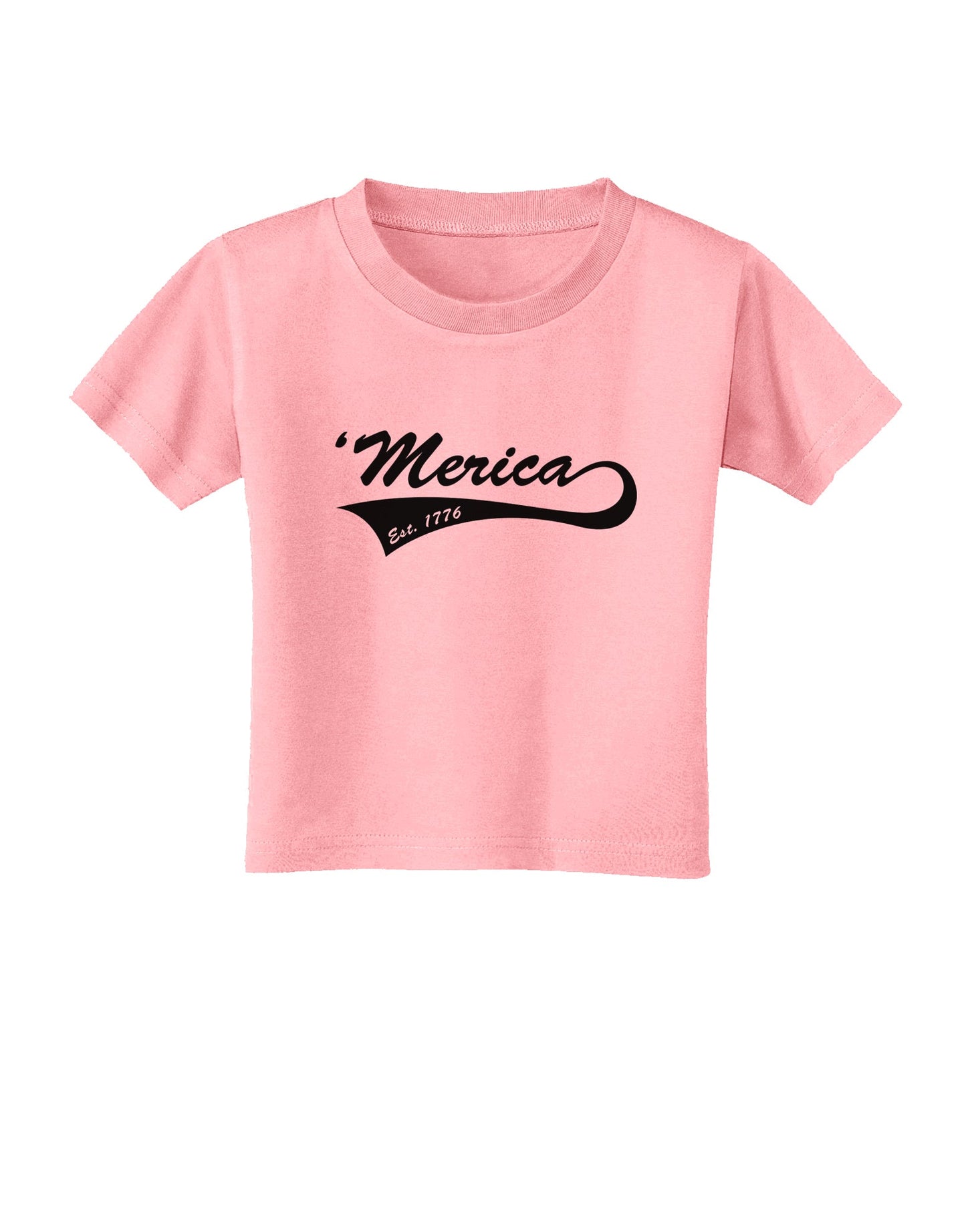 Merica Established 1776 Toddler T-Shirt by TooLoud-Toddler T-Shirt-TooLoud-Candy-Pink-2T-Davson Sales