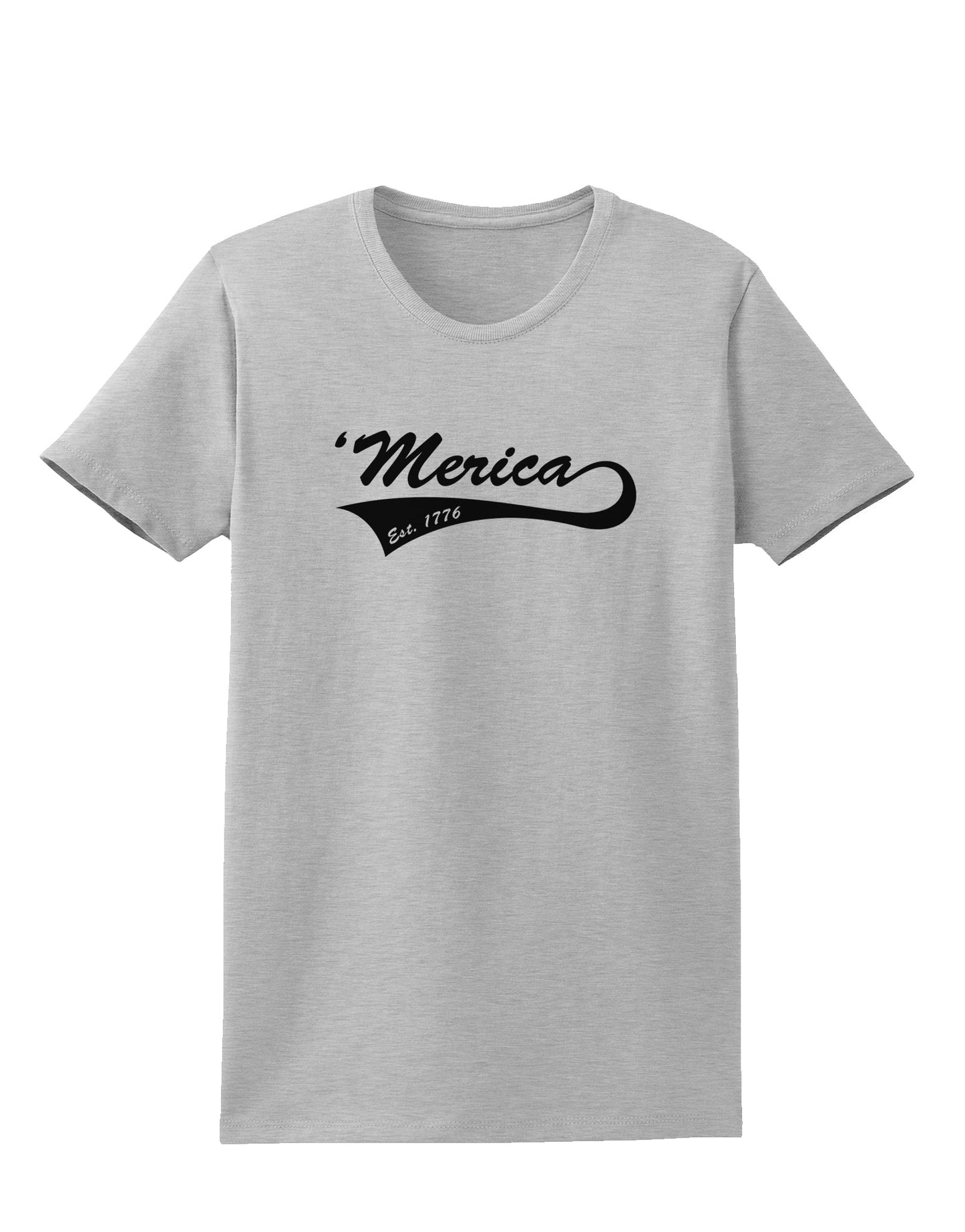 Merica Established 1776 Womens T-Shirt by TooLoud-Womens T-Shirt-TooLoud-AshGray-X-Small-Davson Sales