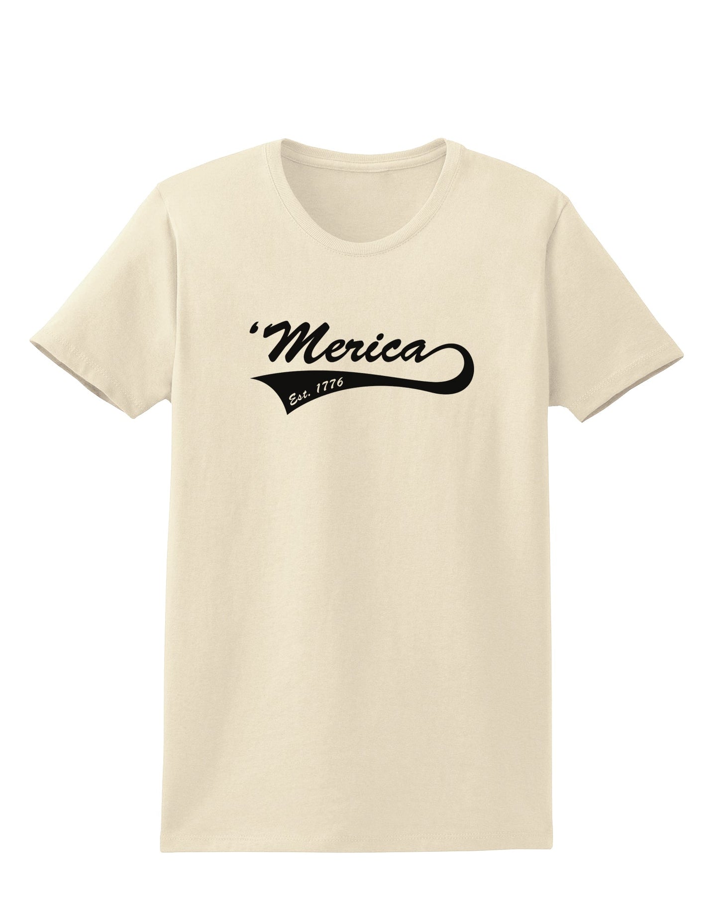 Merica Established 1776 Womens T-Shirt by TooLoud-Womens T-Shirt-TooLoud-Natural-X-Small-Davson Sales