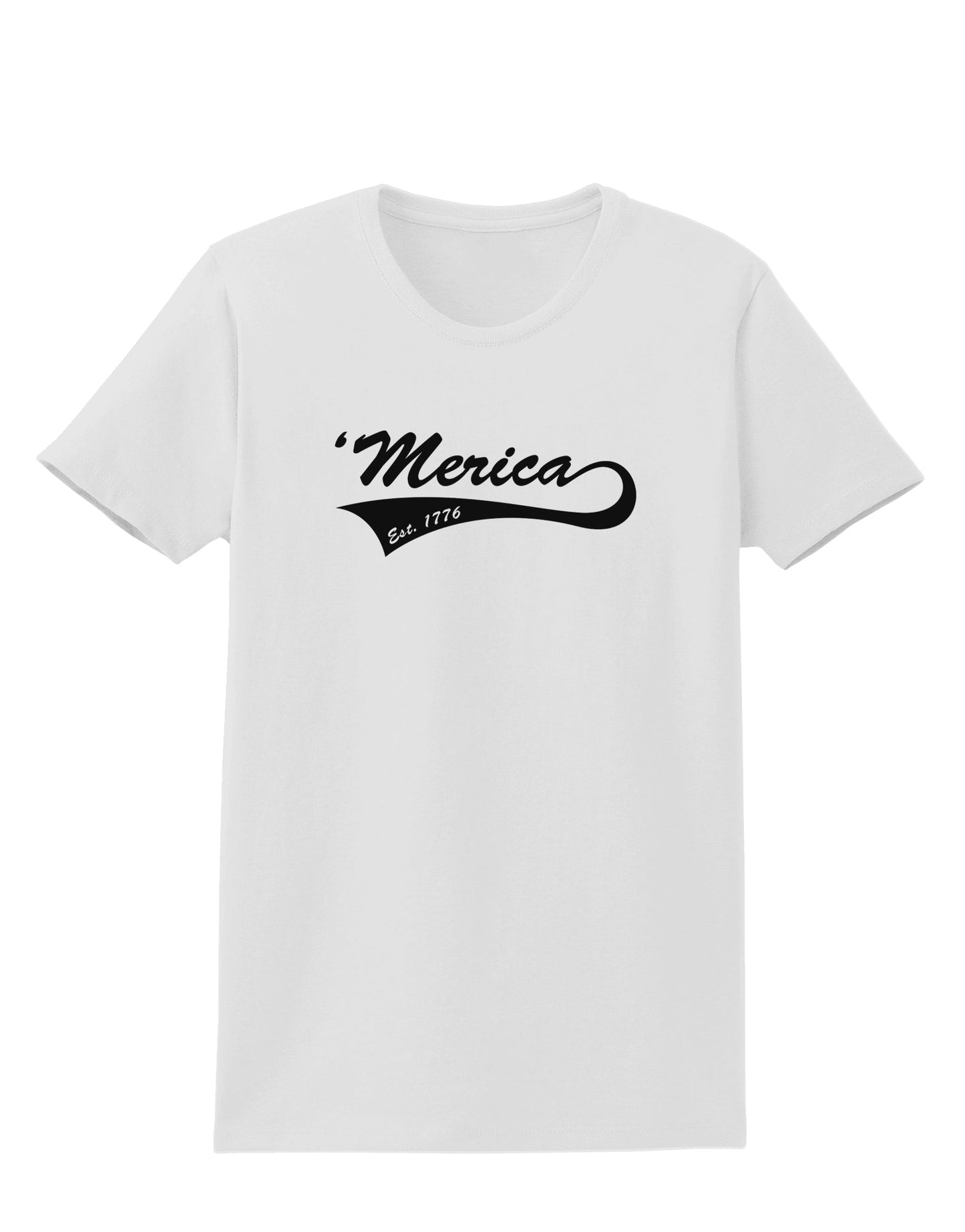 Merica Established 1776 Womens T-Shirt by TooLoud-Womens T-Shirt-TooLoud-White-X-Small-Davson Sales
