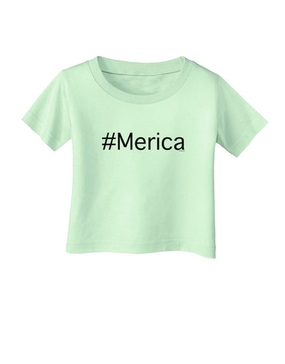 #Merica Infant T-Shirt-Infant T-Shirt-TooLoud-Light-Green-06-Months-Davson Sales