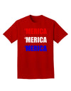 Merica Merica Merica - Red and Blue Adult Dark T-Shirt-Mens T-Shirt-TooLoud-Red-Small-Davson Sales