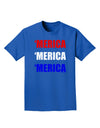 Merica Merica Merica - Red and Blue Adult Dark T-Shirt-Mens T-Shirt-TooLoud-Royal-Blue-Small-Davson Sales