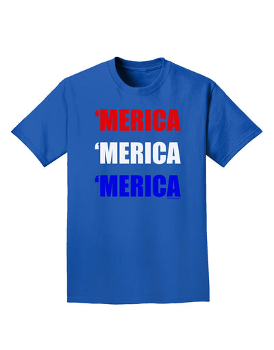 Merica Merica Merica - Red and Blue Adult Dark T-Shirt-Mens T-Shirt-TooLoud-Royal-Blue-Small-Davson Sales