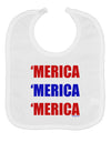 Merica Merica Merica - Red and Blue Baby Bib