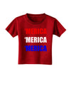 Merica Merica Merica - Red and Blue Toddler T-Shirt Dark-Toddler T-Shirt-TooLoud-Red-2T-Davson Sales