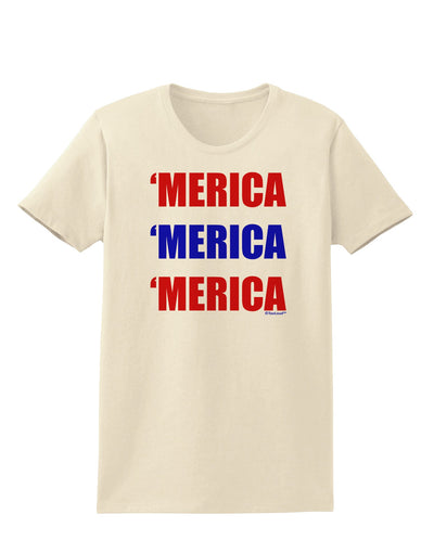 Merica Merica Merica - Red and Blue Womens T-Shirt-Womens T-Shirt-TooLoud-Natural-X-Small-Davson Sales