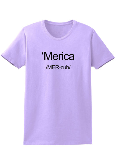 Merica Text Womens T-Shirt-Womens T-Shirt-TooLoud-Lavender-X-Small-Davson Sales