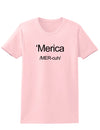 Merica Text Womens T-Shirt-Womens T-Shirt-TooLoud-PalePink-X-Small-Davson Sales