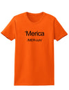 Merica Text Womens T-Shirt-Womens T-Shirt-TooLoud-Orange-X-Small-Davson Sales