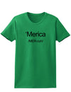 Merica Text Womens T-Shirt-Womens T-Shirt-TooLoud-Kelly-Green-X-Small-Davson Sales