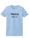 Merica Text Womens T-Shirt-Womens T-Shirt-TooLoud-Light-Blue-X-Small-Davson Sales