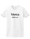 Merica Text Womens T-Shirt-Womens T-Shirt-TooLoud-White-X-Small-Davson Sales