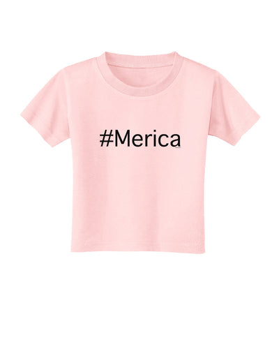 #Merica Toddler T-Shirt-Toddler T-Shirt-TooLoud-Light-Pink-2T-Davson Sales