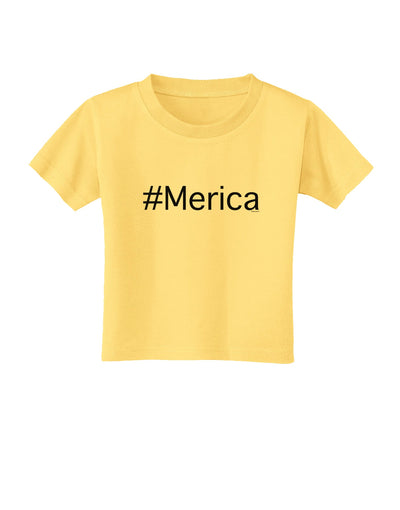 #Merica Toddler T-Shirt-Toddler T-Shirt-TooLoud-Daffodil-Yellow-2T-Davson Sales