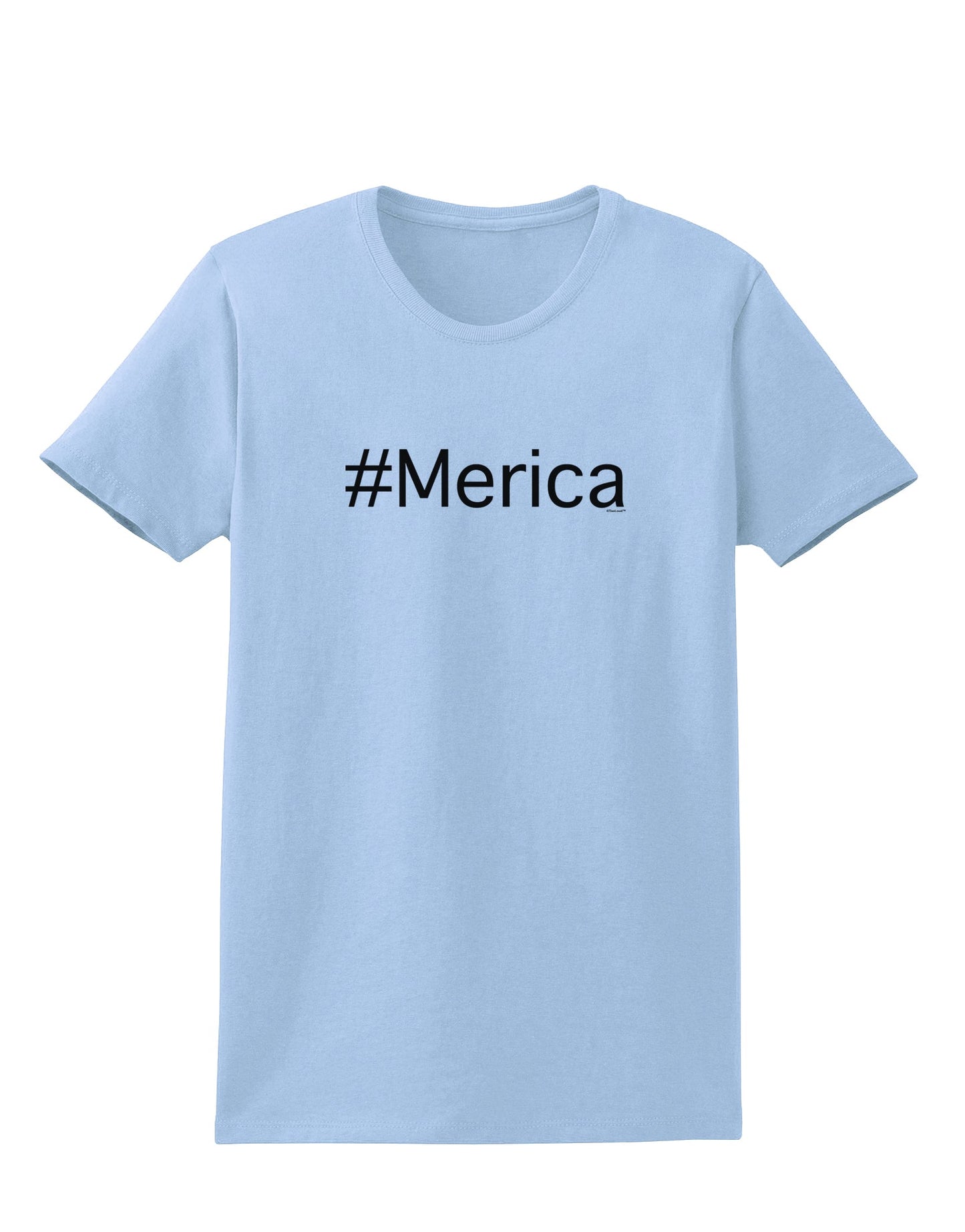 #Merica Womens T-Shirt-Womens T-Shirt-TooLoud-Light-Blue-X-Small-Davson Sales