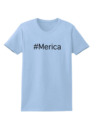 #Merica Womens T-Shirt-Womens T-Shirt-TooLoud-Light-Blue-X-Small-Davson Sales