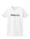 #Merica Womens T-Shirt-Womens T-Shirt-TooLoud-White-X-Small-Davson Sales