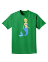 Mermaid Design - Blue Adult Dark T-Shirt-Mens T-Shirt-TooLoud-Kelly-Green-Small-Davson Sales