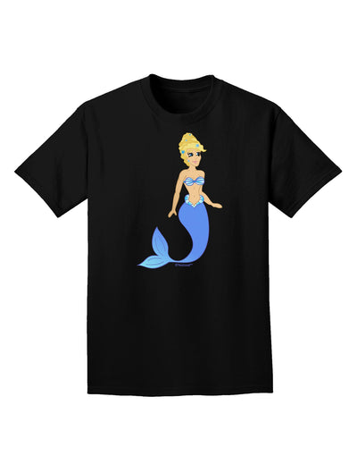 Mermaid Design - Blue Adult Dark T-Shirt-Mens T-Shirt-TooLoud-Black-Small-Davson Sales