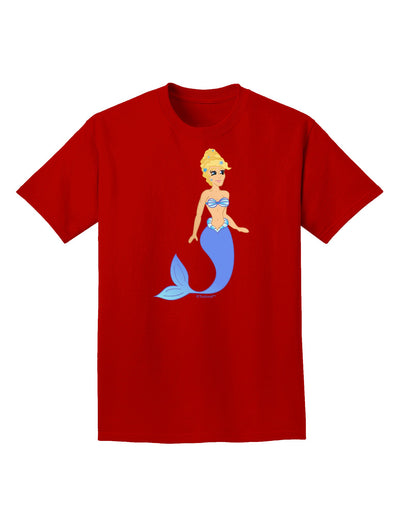 Mermaid Design - Blue Adult Dark T-Shirt-Mens T-Shirt-TooLoud-Red-Small-Davson Sales