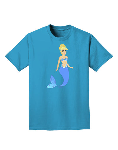 Mermaid Design - Blue Adult Dark T-Shirt-Mens T-Shirt-TooLoud-Turquoise-Small-Davson Sales