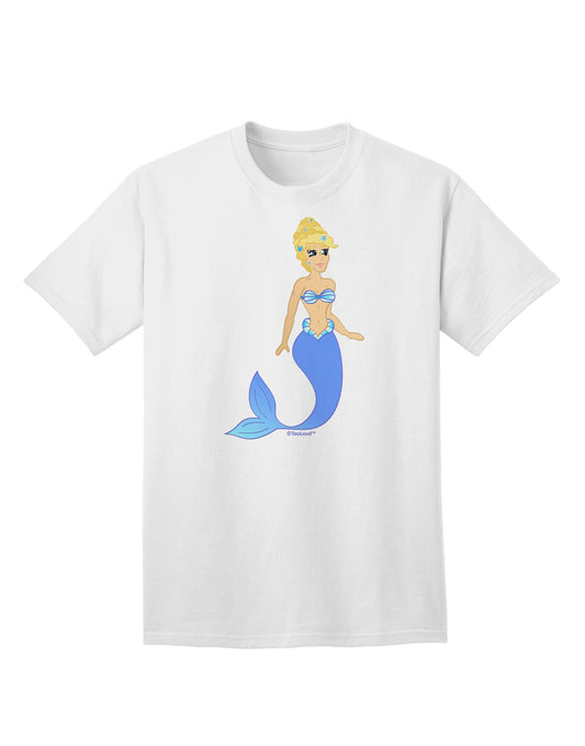 Mermaid Design - Blue Adult T-Shirt-Mens T-Shirt-TooLoud-White-Small-Davson Sales