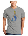 Mermaid Design - Blue Adult V-Neck T-shirt-Mens V-Neck T-Shirt-TooLoud-HeatherGray-Small-Davson Sales