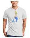 Mermaid Design - Blue Adult V-Neck T-shirt-Mens V-Neck T-Shirt-TooLoud-White-Small-Davson Sales