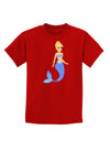 Mermaid Design - Blue Childrens Dark T-Shirt-Childrens T-Shirt-TooLoud-Red-X-Small-Davson Sales