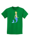 Mermaid Design - Blue Childrens Dark T-Shirt-Childrens T-Shirt-TooLoud-Kelly-Green-X-Small-Davson Sales