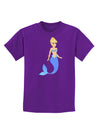 Mermaid Design - Blue Childrens Dark T-Shirt-Childrens T-Shirt-TooLoud-Purple-X-Small-Davson Sales