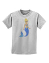 Mermaid Design - Blue Childrens T-Shirt-Childrens T-Shirt-TooLoud-AshGray-X-Small-Davson Sales