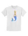 Mermaid Design - Blue Childrens T-Shirt-Childrens T-Shirt-TooLoud-White-X-Small-Davson Sales