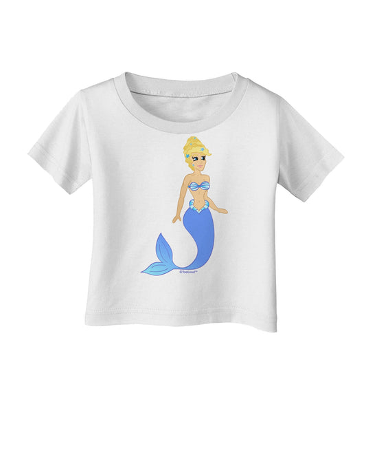 Mermaid Design - Blue Infant T-Shirt-Infant T-Shirt-TooLoud-White-06-Months-Davson Sales