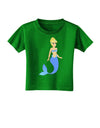 Mermaid Design - Blue Toddler T-Shirt Dark-Toddler T-Shirt-TooLoud-Clover-Green-2T-Davson Sales