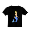 Mermaid Design - Blue Toddler T-Shirt Dark-Toddler T-Shirt-TooLoud-Black-2T-Davson Sales