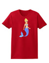 Mermaid Design - Blue Womens Dark T-Shirt-TooLoud-Red-X-Small-Davson Sales