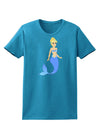 Mermaid Design - Blue Womens Dark T-Shirt-TooLoud-Turquoise-X-Small-Davson Sales