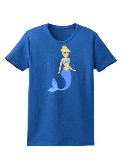 Mermaid Design - Blue Womens Dark T-Shirt-TooLoud-Royal-Blue-X-Small-Davson Sales